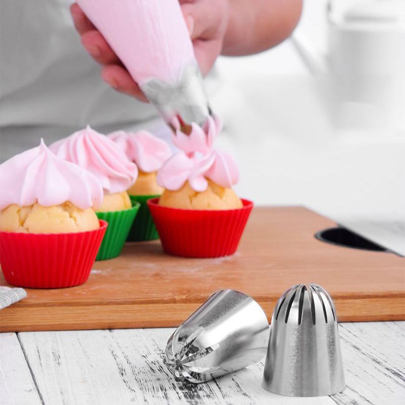 901 902 903 904 Large Close Star Piping Nozzle Stainless Steel Icing Tips for Cake Fondant Cupcake Decoration Baking Tool