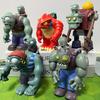 1pcs New Plants vs Zombies 2 Peashooter Coconut Cannon Genuine Game Scene Figure Ornaments Soft Silicone Birthday Gift For Kids