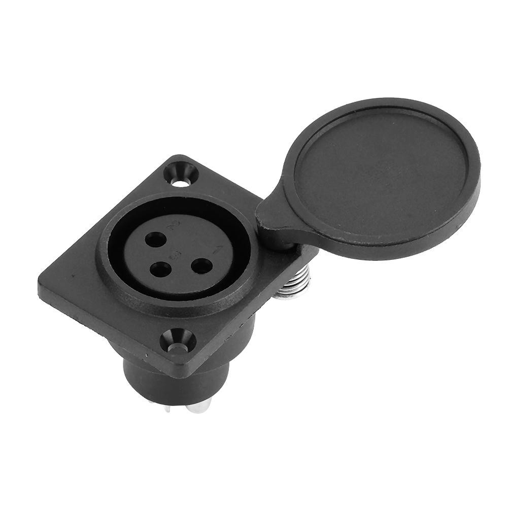 20pcs 3Pin XLR Connector Female Socket Audio Amplifier Adapter Plug with Waterproof Cover