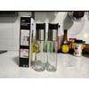 304 Stainless Steel Glass Oil Spray Bottle 1pc - Pressurized Nozzle, Ideal for Kitchen, Outdoor BBQ - No Electricity or Battery