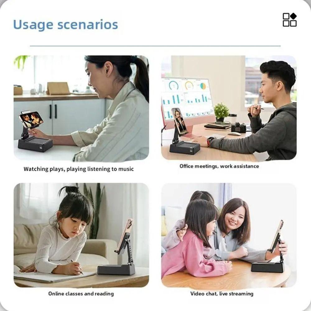 Multi Functional Mobile Phone Holder 3 In 1 Charger Phone Stand with Bluetooth Speaker Desktop