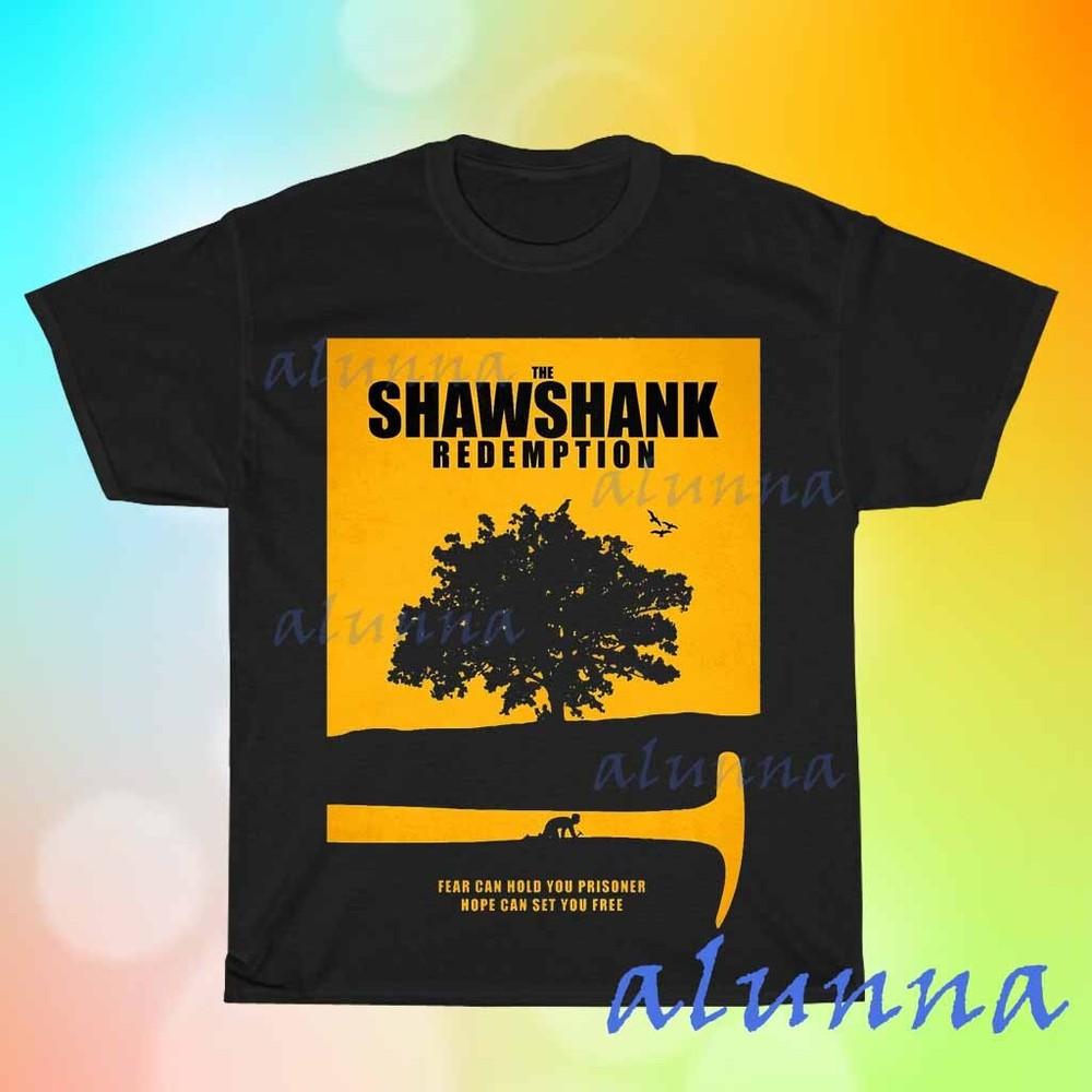 

New he Shawshank Redemption Movie Black T-shirt Funny Size S to 5XL 3XL