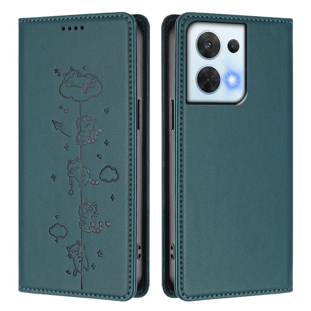 Luksusowe magnetyczne etui portfelowe z klapką skórzane do OPPO Reno 8Z 8 Lite 8 Pro 8T 8 7Z 7 Lite 7 6 5 Lite 5F 5 4F 4 Lite Pokrowiec