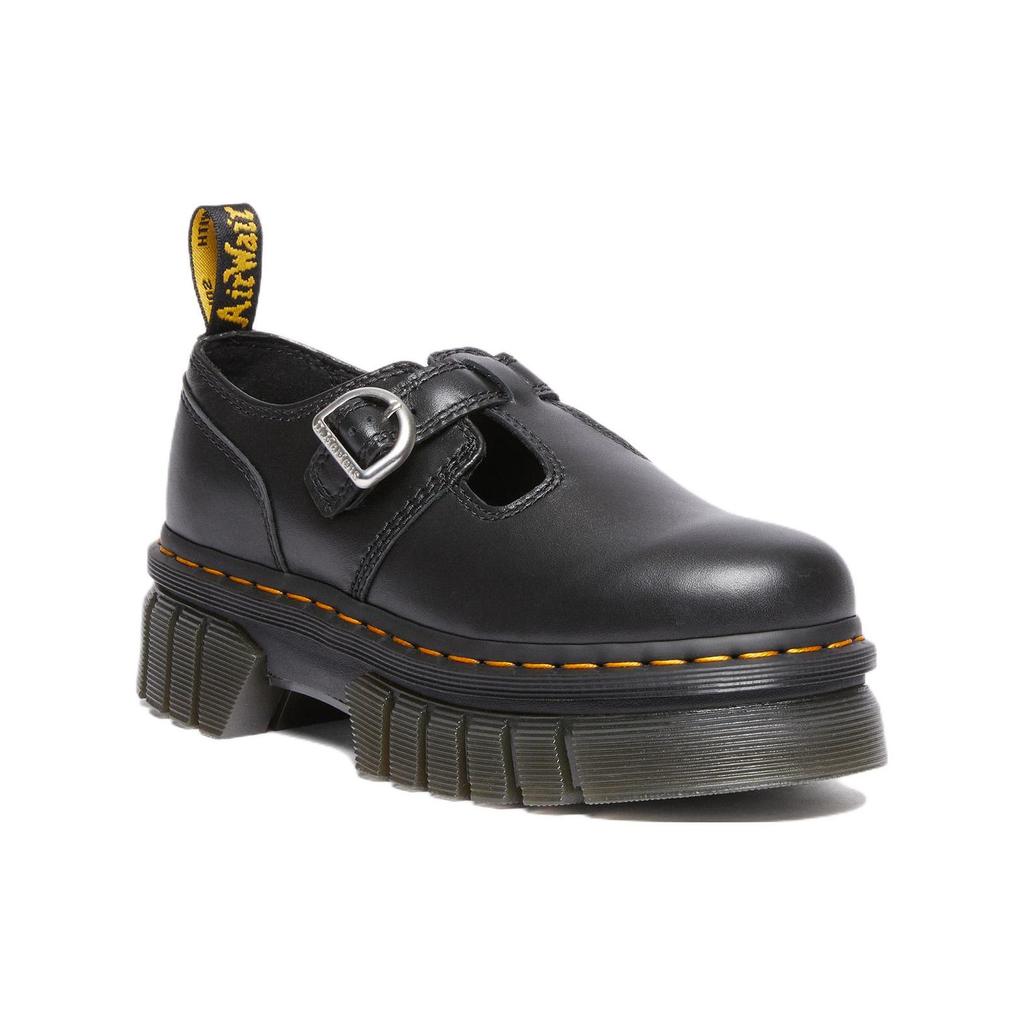 Dr. Martens Audrick Leather Fashion Buckle Platform Shoes Women Shoes Black 30685001