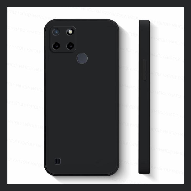 

Для Realme C21 Чехол Realme C21 C21Y C25Y C25 C25S C30S C30 C31 C33 C35 C55 Жидкий Силиконовый ТПУ Противоударный Бампер Чехол для Телефона Realme C21 чёрный