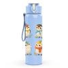1PC Cute Penguin Winter Group Cartoon Print 750ml Color Plastic Sports Water Bottle Leakproof Flip Straw Lid Suitable for Sports Office Home Use
