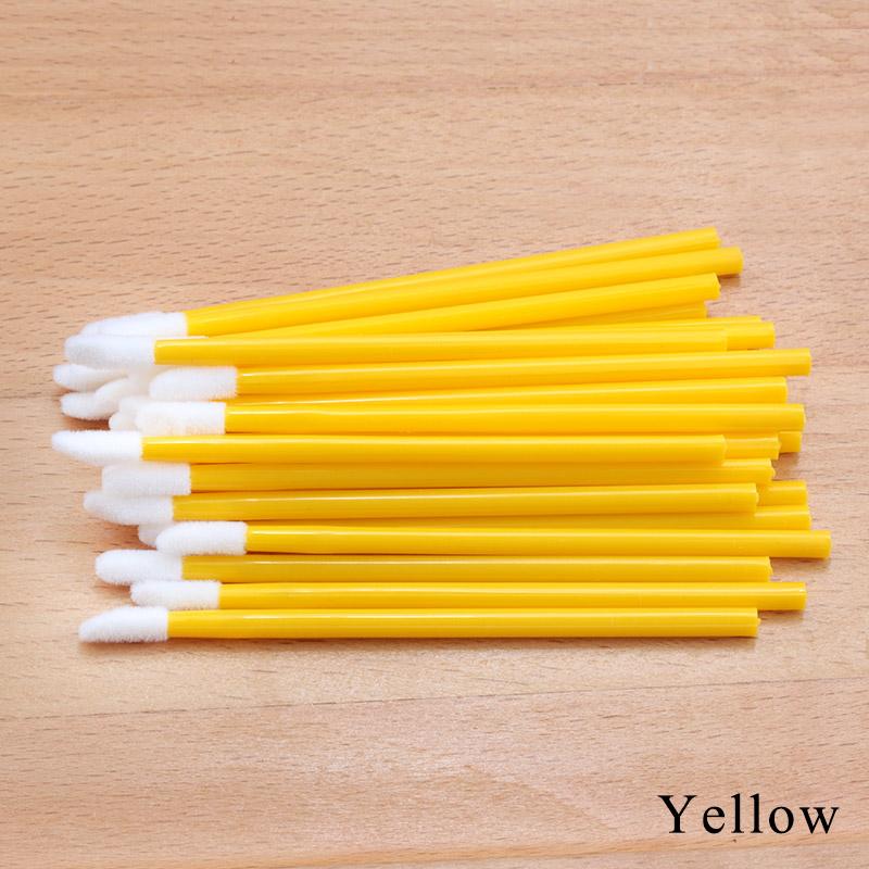 50Pcs Disposable Crystal Eyelash Brush Lashes Micro Lip Brushes Supplies Applicator Cleaner Beauty Eyelash Extension Tools