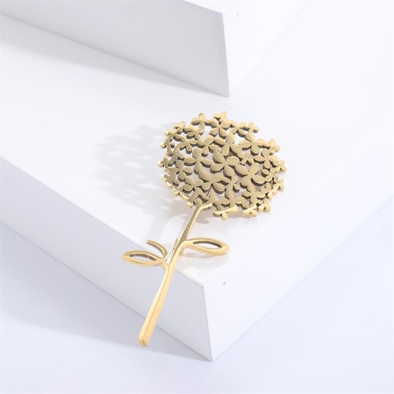 Fashionable Sophisticated Dandelions Lapel Pin with Dripping Oil Designs Contrast Accessory for Party Supplies Costumes
