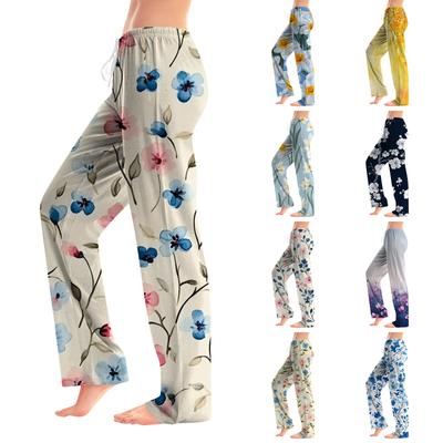 Damenmode Lose Casual Bow Printed Casual Pants