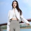 Long Sleeve Sun Protection Clothing Ice Silk Thin Crop Top Sunshade Cloak  Sun Protection