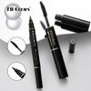 Fit Colors Two -headed Mascara+seal Eyeliner Pen Combination Suits Thick Curls Curls and Waterproof Without Blooming