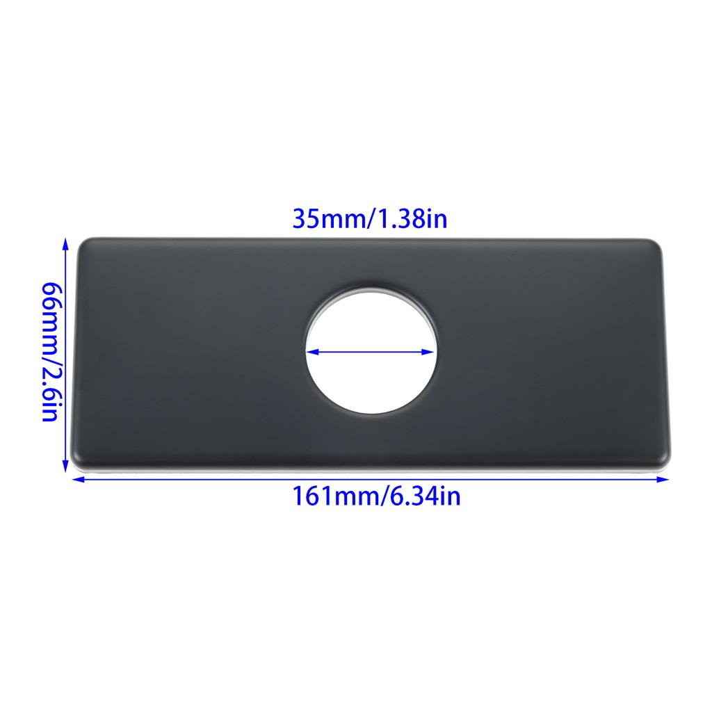 1PC Faucet Cover Plate Stainless Steel Deck Plate for Kitchen Sink Single Hole Bathroom Decorative 1-3 Hole Faucet Hole Cover