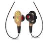 Wired Earphone Dual-Dynamic Quad-core Speaker 3.5mm In-ear Earbuds Flexible Cable with Microphone