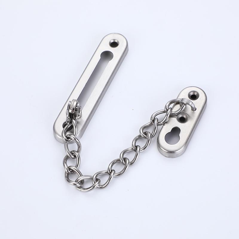 Stainless Steel Anti-Theft Door Chain Lock for Bedroom & Hotel
