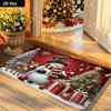 Christmas Snowman Doormat, Non-Slip and Washable Indoor/Outdoor Entry Mat, Christmas Party Decorative Rug, Home Decor