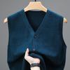 Men's Autumn Knit Cardigan Vest - Warm & Sleeveless