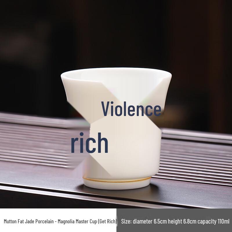 Shanggqi Mutton Fat Jade Master Tea Cups