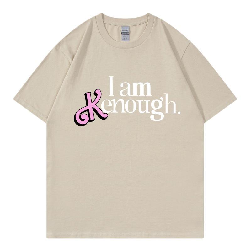 Letter Print Short Sleeve Loose Cotton Top Comfortable T-Shirts Women’s