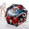 1 Stück Weihnachten Weihnachtsmann Faltbarer Regenschirm | Elegantes Design, Modisches Accessoire, Langlebige Konstruktion, Stabile Speichen yy251107024