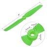 uxcell 10-Piece Set of 6x3" 2-Blade RC Propellers, Green, with Washers, for RC Aircraft and Quadcopter Main Rotors