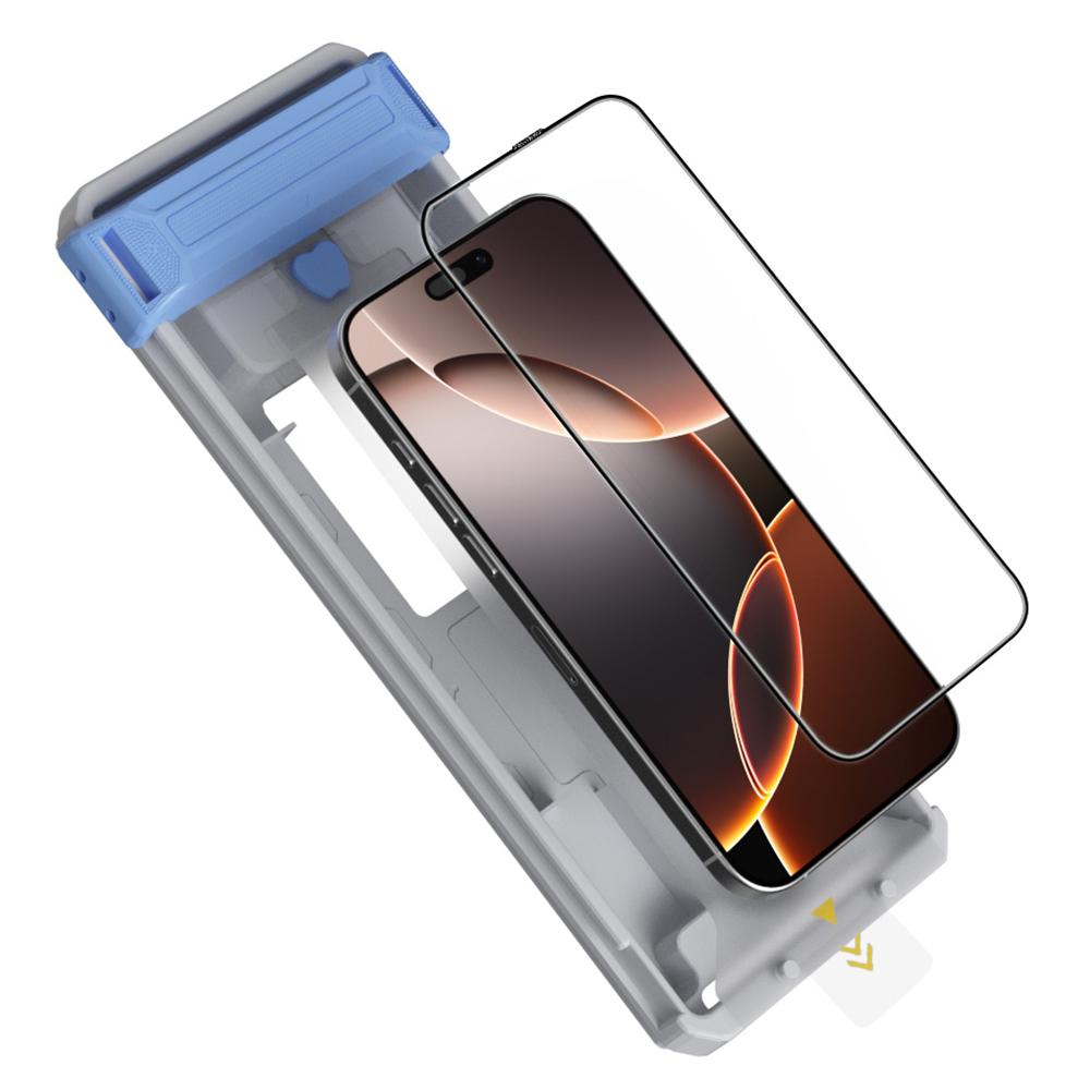 RURIHAI For iPhone 16 Tempered Glass Film 3D Cold Carving Screen Protector with Dust Remover