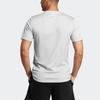 Adidas HIIT T Shirts Men's White Crew Neck Moderate Straight Fit HS7462