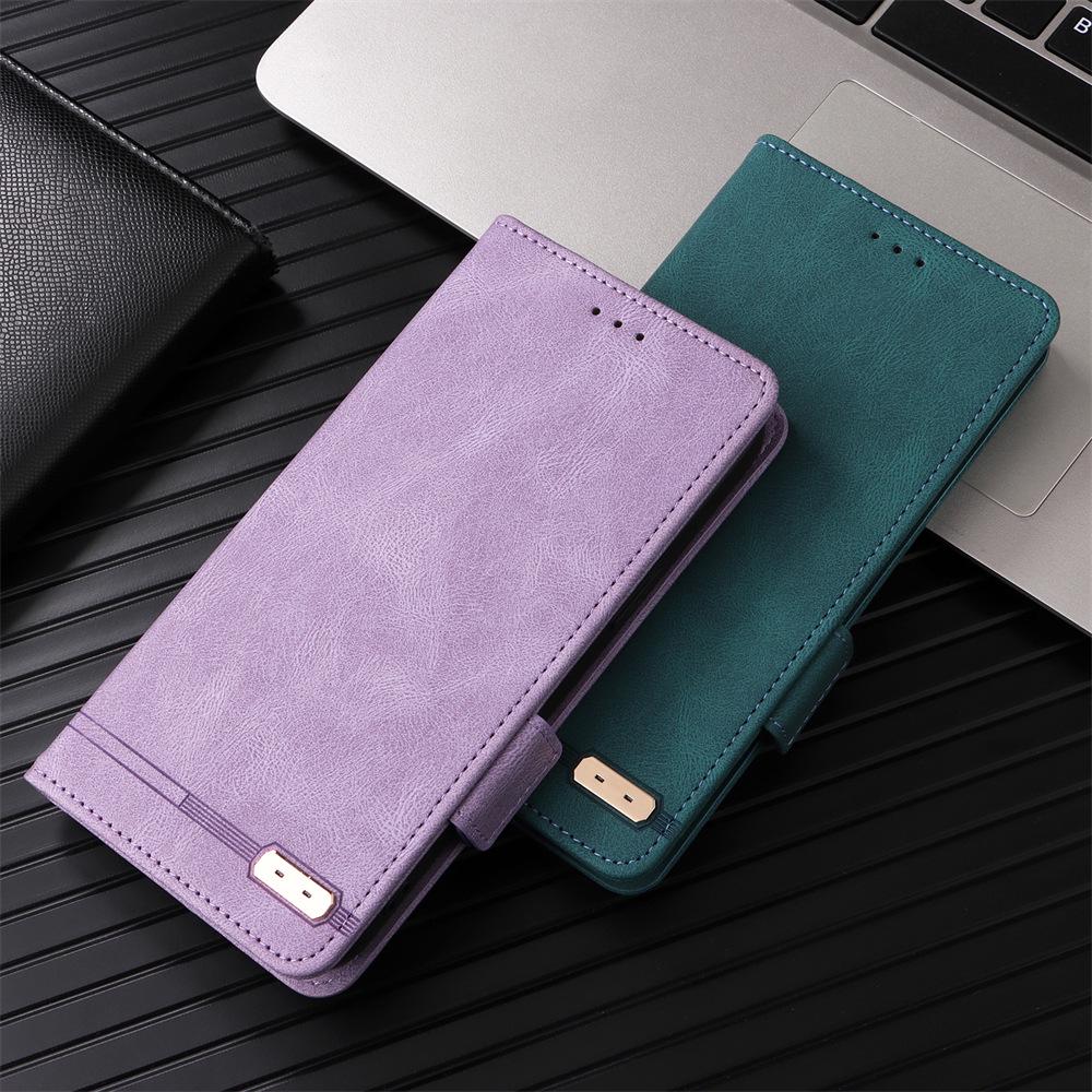 Redmi Note 13R Pro Magnetic Buckle Leather Flip Case