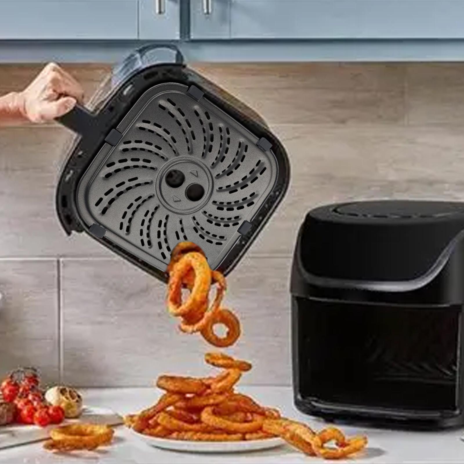 

Nonstick Coating Air Fryer Grill Plate Easy To Clean Long-lasting Performance For PowerXL For Vortex Pro Air Fryer Plus 19.4x19.2cm