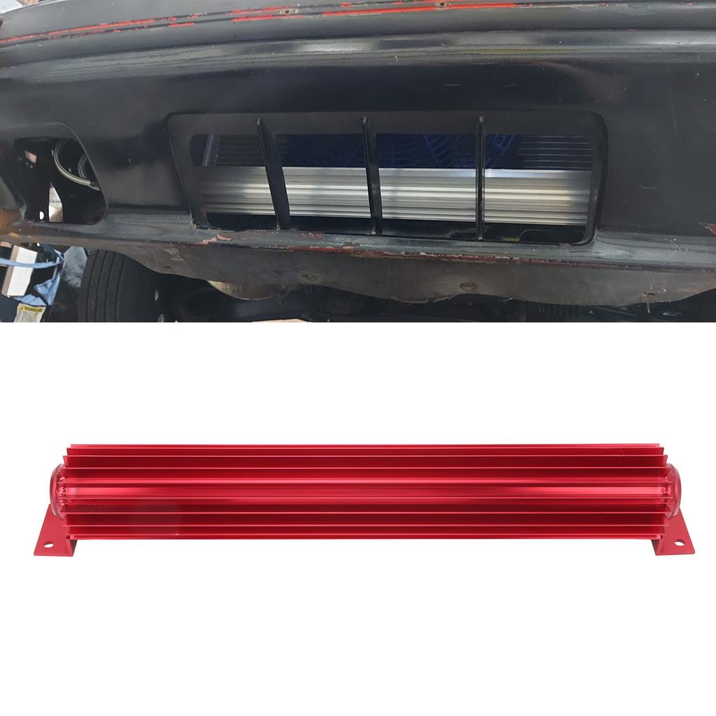 18in Aluminum Finned Oil Cooler Fast Cooling Anodized Fit for Car Truck