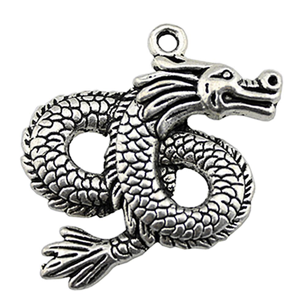 Alloy Pendants Dinosaur Dragon Wing Charms Vintage For Gothic DIY Jewelry Making Supplies