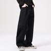 Schwarze High Street Hip-Hop Jeans Herren Amerikanische Lockere Gerade Säbel Weitbeinige Hosen