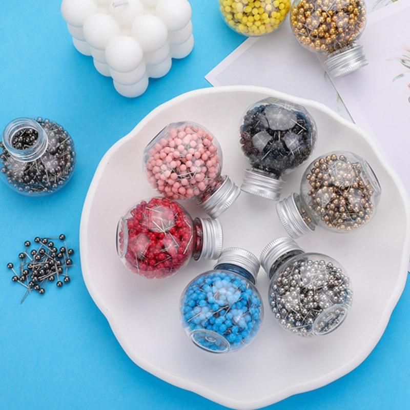 600x/Set Practical Pins with Head Straight Sewing Pins Quilting Pins for Fabric Craft Sewing Decorating Dressmaking