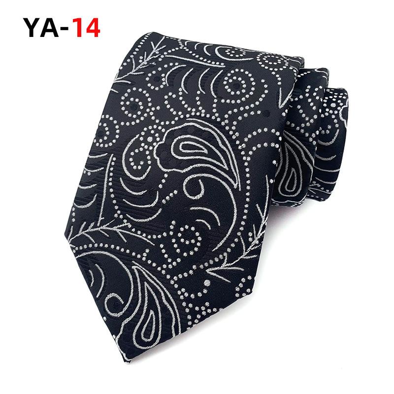 Cozy Up 3,15"(8 cm) Modische gestreifte Paisley-Krawatte für Herren, karierte Blumenkrawatte für Hochzeit