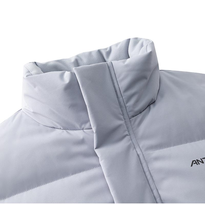 Anta Running Series Letter Stand Collar Zipper Versatile Casual Sports Down Jacket Men Jacket 952547928-3