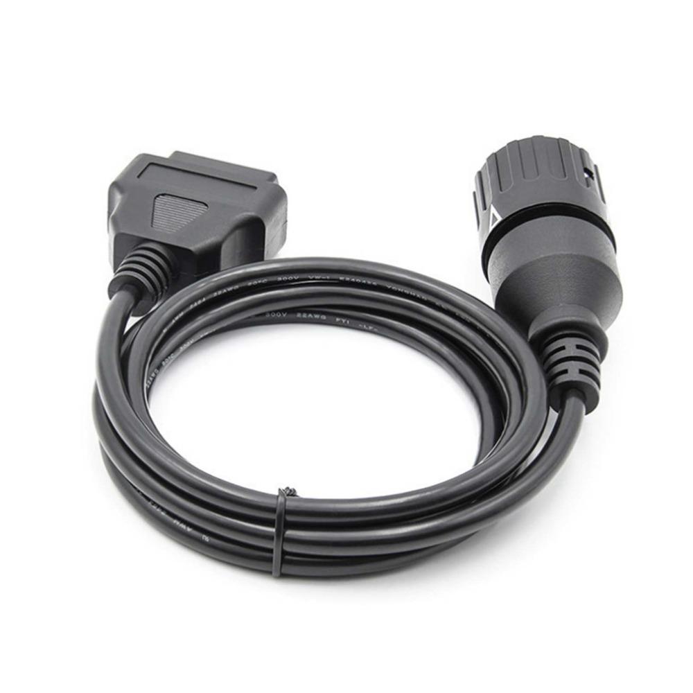 Black Motorcycle OBD Cable ABS & Metal OBD2 Connector Cable  Motorcycle Repair