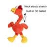 Plush Squeaky Dog Toy Long Neck Bird Dog Chew Toy Soft Stuffed Rooster Puppy Teething Toy for Dogs Interactive Play Tug-of-War