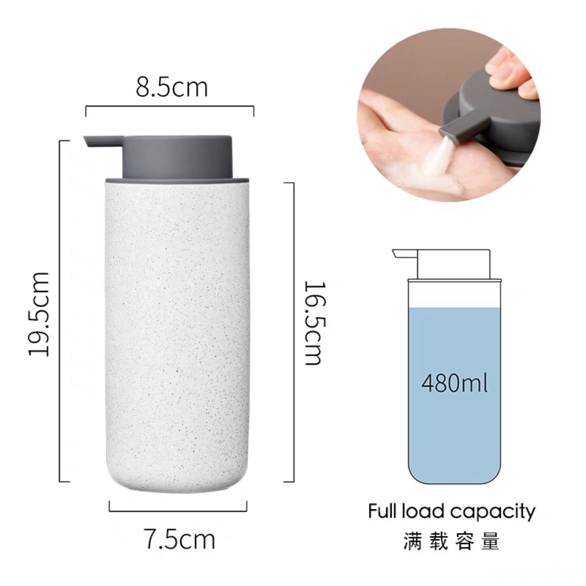 

Antibacterial Ceramic Lotion Press Empty Bottle Contact Hotel Shampoo Dispenser Household Soap Dispenser Bathroom Accessories
