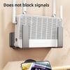Wall Mount Router Power Strip Holder No Drill Multifunctional Wifi Placement Rack Carbon Steel Space Saving Wall Support Bracket