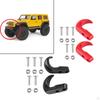 2 Pieces 1/24 RC er Hook Tow Shackle for Axial SCX24 Crawler Trucks DIY Parts