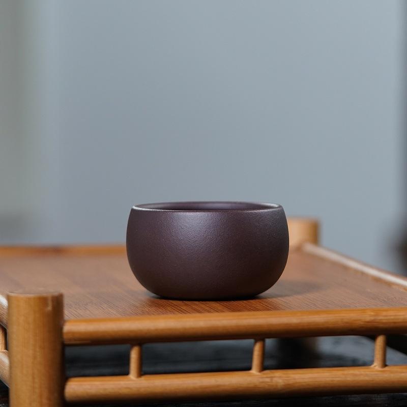 50ml Purple Clay Kung Fu Tea Cup Household Round Mouth Teacups Small Tasting Mugs Ceramic Colorful Cups Tea Ceremony Accessories