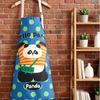 Stylish Cartoon Waterproof Kitchen Apron - Oil-Proof, High-Value, Female Waist Coverall