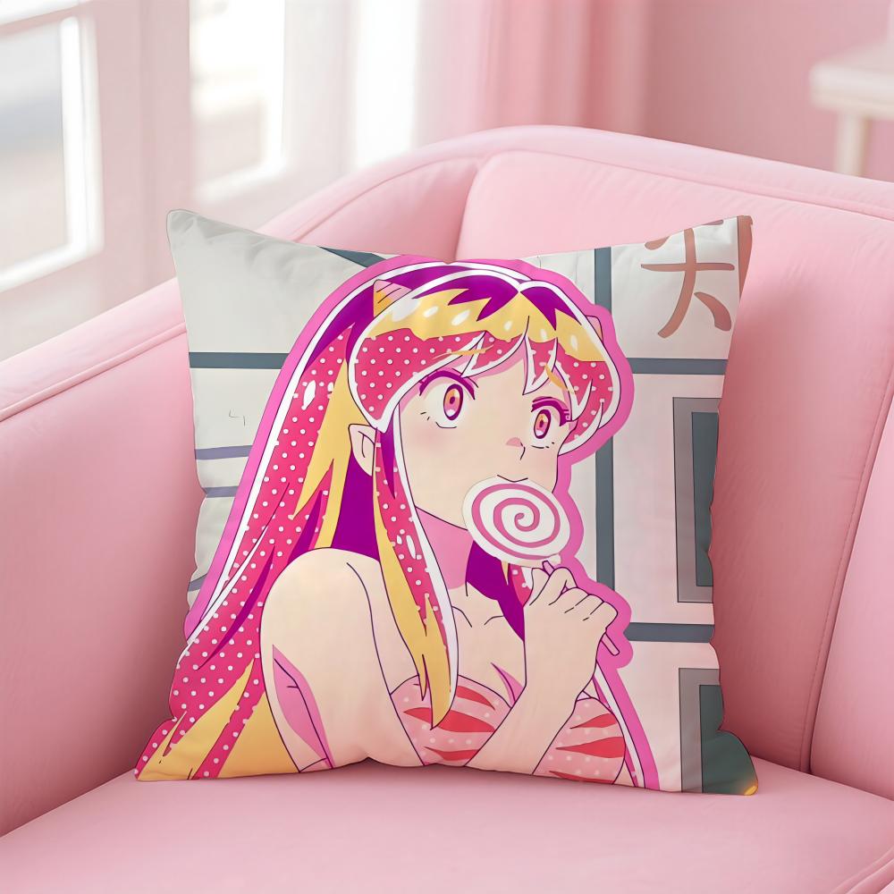 uUrusei Yatsura Pillow Anime Manga Cushion Cover Pillow Case Soft Friendly Fabric  Concealed Zipper
