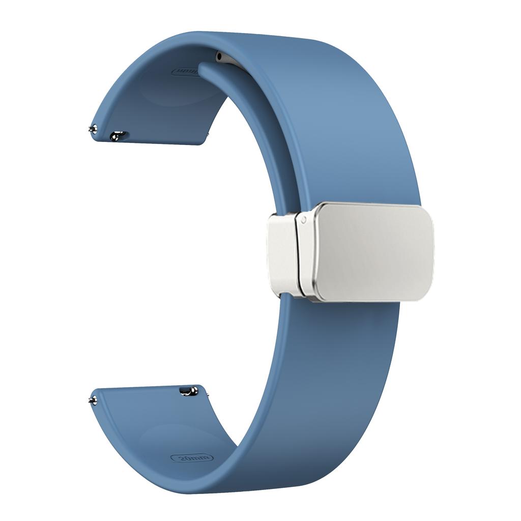 Sport Bands for Huawei Watch 4/Watch 4 Pro/Watch 3/Watch 3 Pro,Silicone 22mm Watch Strap with Silver Magnetic Folding Buckle
