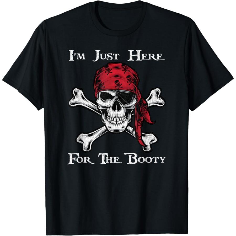 

I m Just Here For The Booty Funny Pirate Festival T-Shirt XXXXXL чёрный