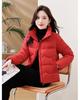 Short Down Jacket Women's Winter Vertical Collar Solid Color Jacket Warm Coat