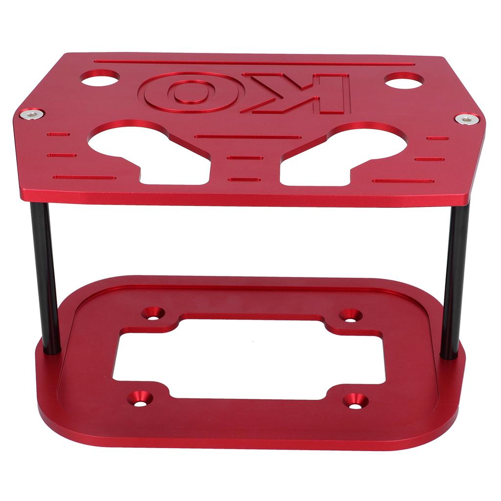 Battery Hold Down Tray Bracket Aluminum Ball Milled Fit for Optima 34 78 Batteries Red
