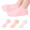1 par de calcetines hidratantes de silicona con gel exfoliante para talón, callos, piel agrietada y muerta, protector para aliviar el dolor y el cuidado de los pies.