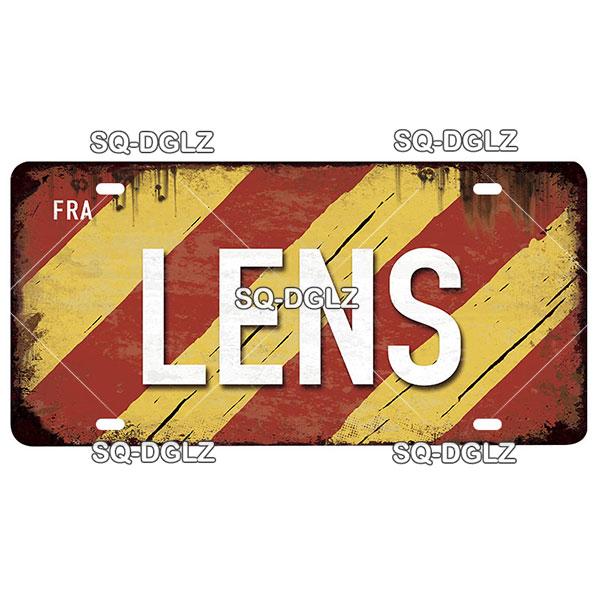 [SQ-DGLZ] Vintage France City Metal Sign Tin Sign Licenses Plate Decor Plaque Metal Vintage Bar Pub Club Home Wall Decoration