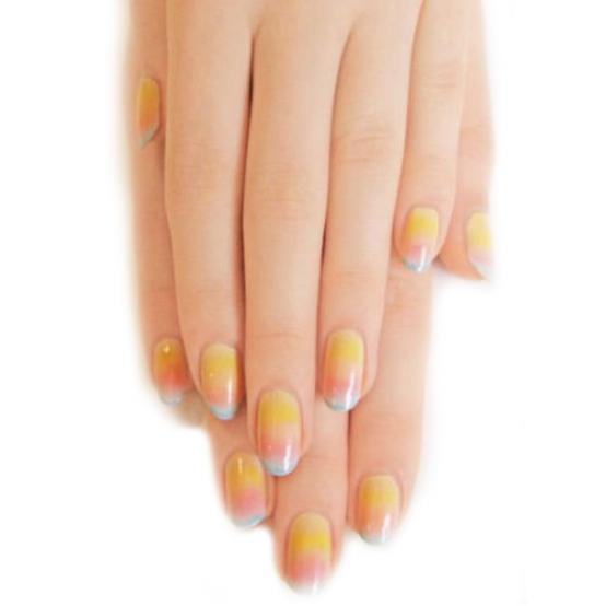 1set Nail Art Sponge Stamp Stamping Polish Template Transfer Manicure DIY