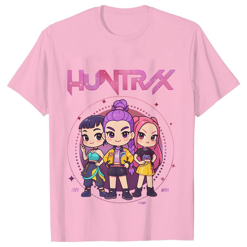 Women's T-shirts Kpop Demon Hunters Printed Short Sleeve Top T-shirt